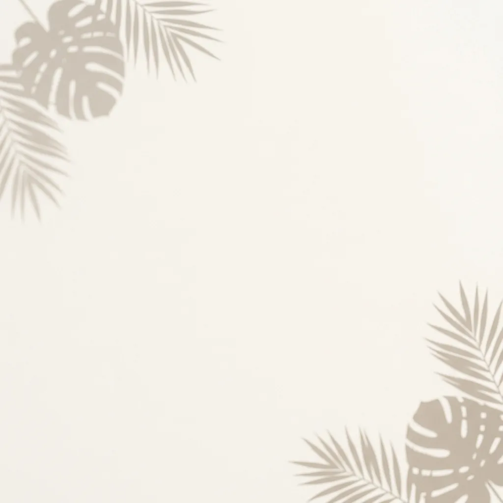 Dekorative Pflanzenschatten